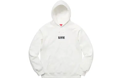 Supreme SS19 Gilbert x George Life Hooded Sweatshirt White
