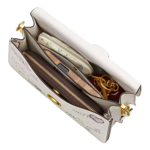 COACH Chain Tabby 26 White