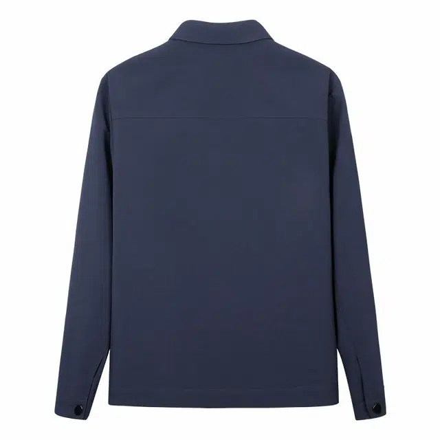 才子 商务舒适休闲刺绣翻领夹克外套 男款