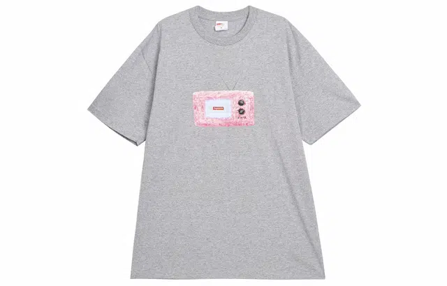 Supreme SS18 TV Tee Heather Grey T