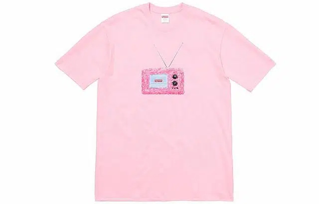 Supreme SS18 TV Tee Light Pink T