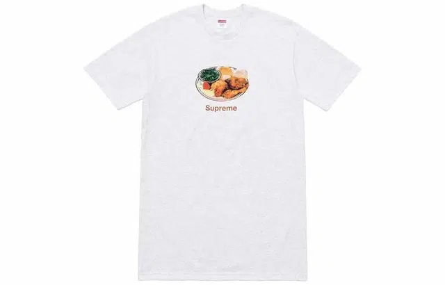 Supreme SS18 Chicken Dinner Tee White T