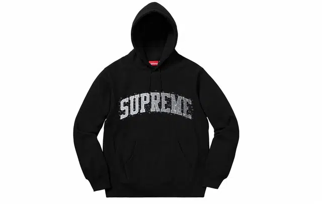Supreme FW18 Water Arc Hooded Sweatshirt Black Logo