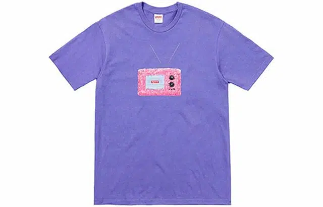 Supreme SS18 TV Tee Light Purple T