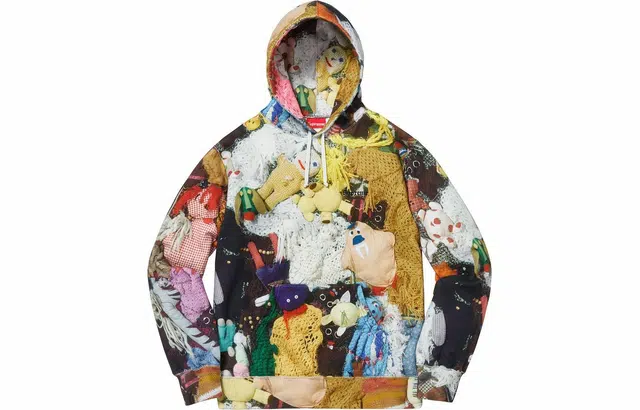 Supreme FW18 Mike Kelley More Love Hours Than Can Ever Be Repaid Hooded Sweatshirt