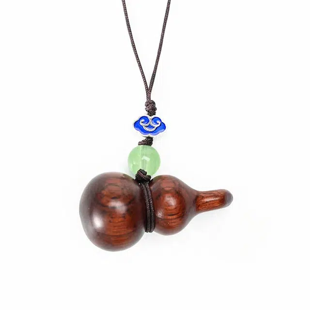 天纵 福禄满满 诸事顺利 财运滚滚 平安葫芦 招财平安挂饰 檀木 挂件 男女同款情侣款