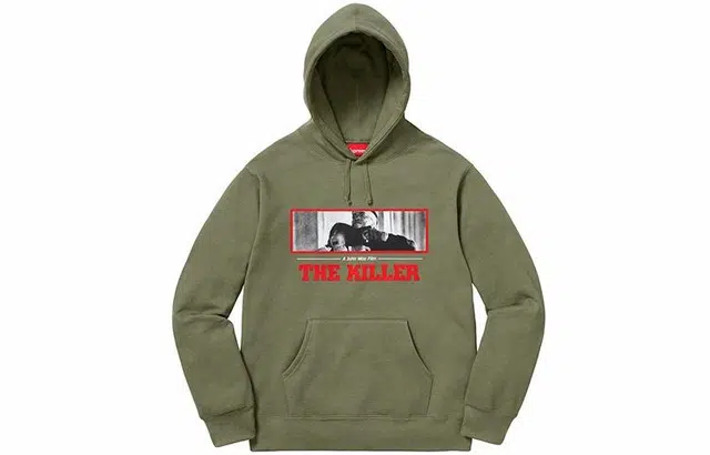 Supreme FW18 The Killer Hooded Sweatshirt Light Olive