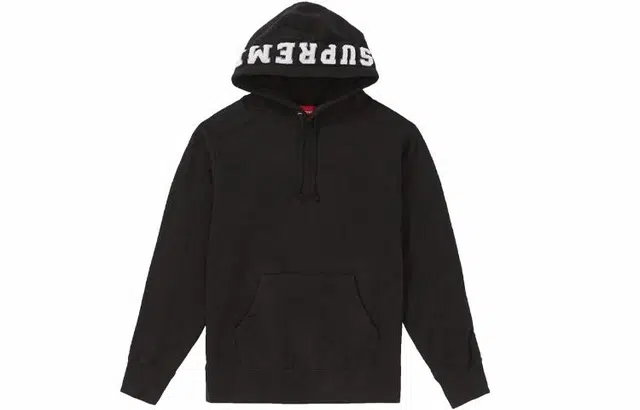 Supreme FW18 Paneled Hooded Sweatshirt Black