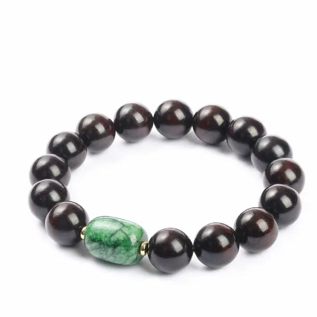 三檀小舍 招财纳福佛珠转运珠#好运连连 文玩盘玩小众高级轻奢 紫檀属 木作手串 男女同款情侣款