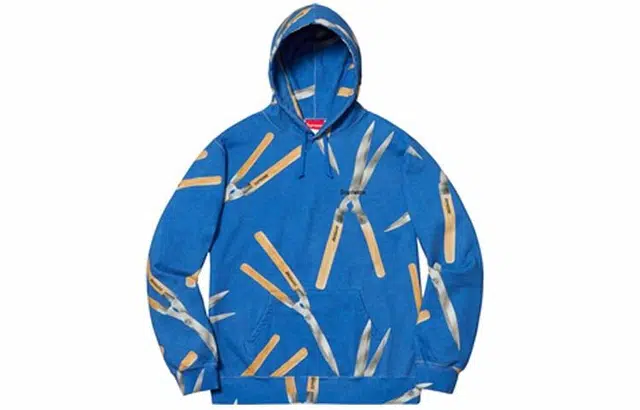 Supreme SS19 Shears Hooded Sweatshirt Royal