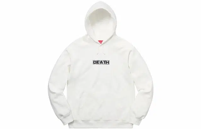 Supreme x Gilbert x George DEATH Hooded Sweatshirt White