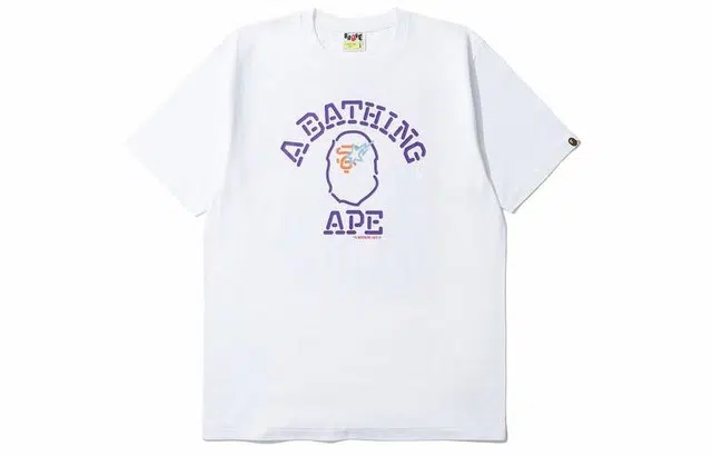 A BATHING APE Neon Sign Logo Tee