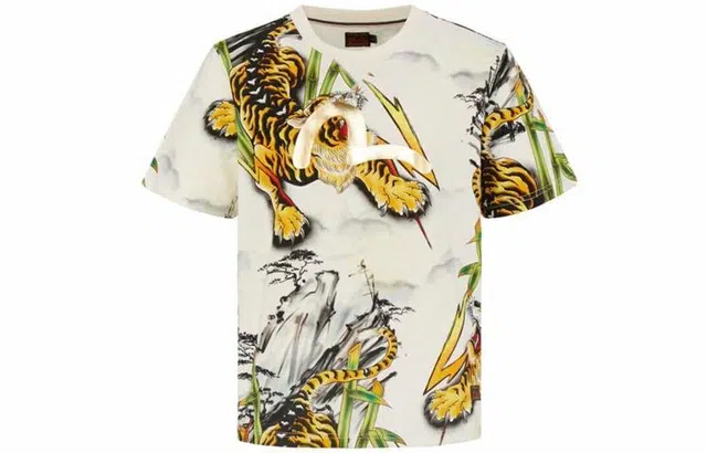 EVISU Tiger Print T-Shirt