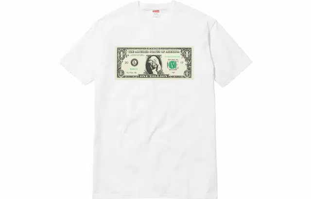 Supreme FW17 Dollar Tee White