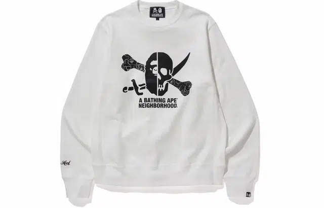 BAPE x NBHD Crewneck White
