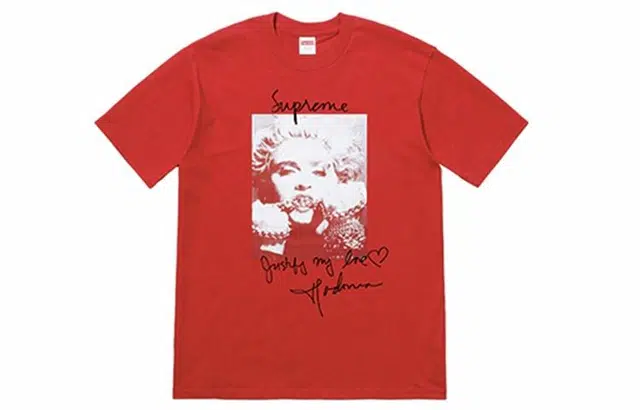 Supreme FW18 Madonna Tee Red T