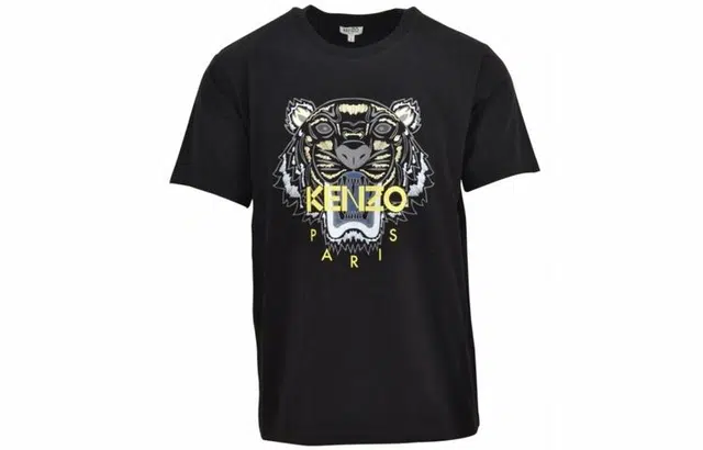 KENZO Tiger Head Logo T-Shirt Black