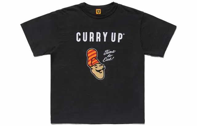 HUMAN MADE Curry Letter Print T-Shirt