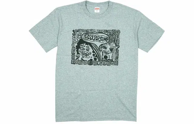 Supreme FW18 Faces Tee Heather T