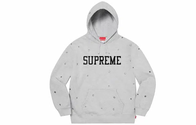 Supreme SS20 Week 14 Eyelet Hooded Sweatshirt