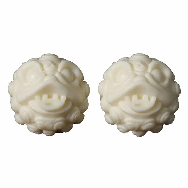 顺丰包邮 絮物 国潮新中式轻奢高级感招财纳福节节高升文玩盘玩装饰品手工精雕刻文玩手饰好运连连再造 象牙果 把件 男女同款情侣款