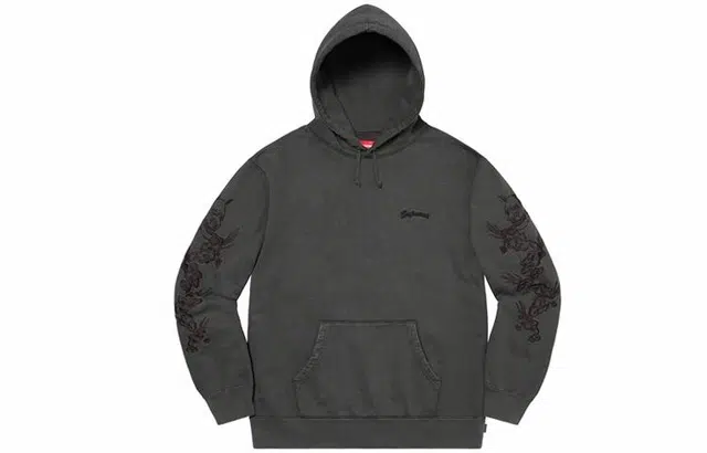 Supreme SS20 Week 14 Dragon Overdyed Hooded Sweatshirt