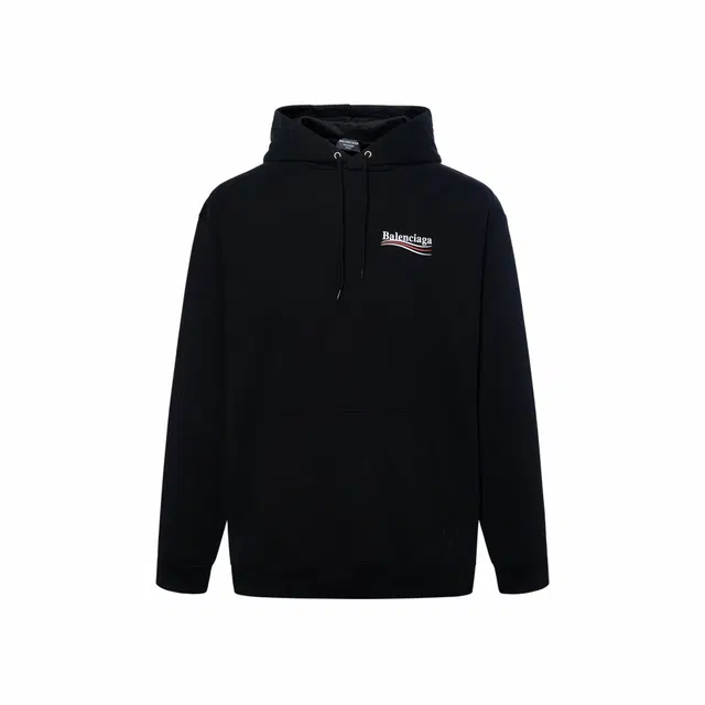 Balenciaga Political Campaign Hoodie Black