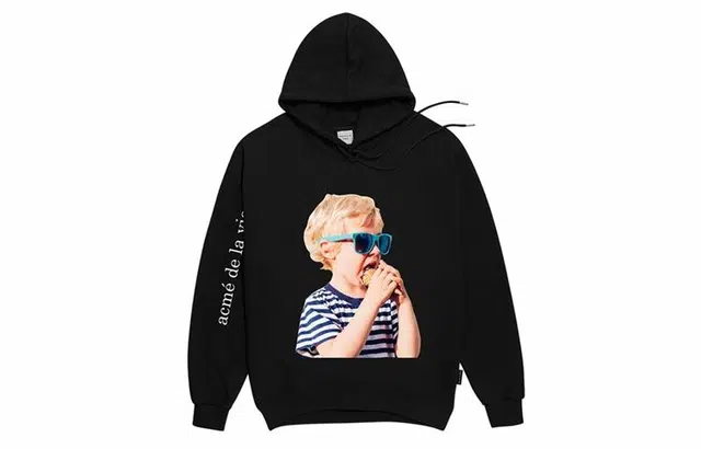 acme de la vie ADLV Sunglasses Boy Print Sweatshirt Black
