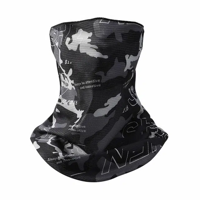 俞兆林 骑行挂耳面巾夏季户外出行开车登山钓鱼口罩护颈一体式冰丝凉感透气 薄款聚酯纤维 防晒面罩 男女同款情侣款