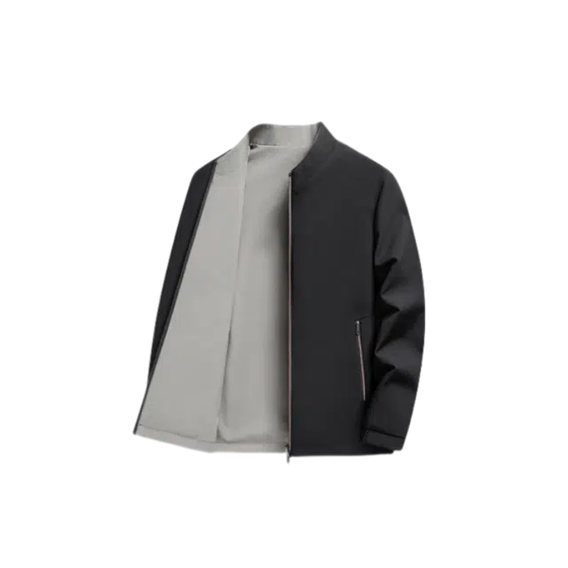 雅鹿  男士纯色夹克外套潮流休闲百搭  防水防风冲锋衣 男款