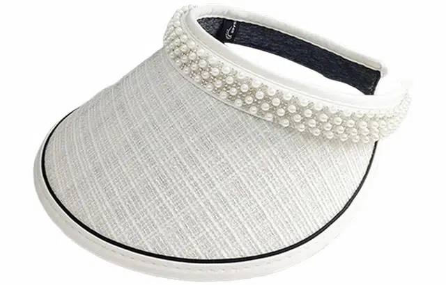 优幽兰 法式优雅高级感 小香风空顶帽 时尚百搭气质大帽檐显脸小太阳帽 户外遮阳防紫外线 涤纶 防晒帽 女款