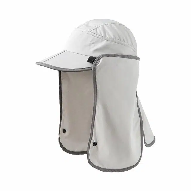 【可做鸭舌帽】 南极人 可拆卸遮阳帽子夏季防紫外线披肩护颈一体登山太阳帽户外钓鱼爬山徒步露营遮脖子 轻薄款 防晒帽 男女同款情侣款