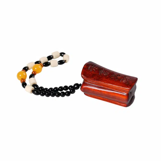 顺丰包邮 仙友 新中式精雕升官发财平安喜乐盘玩随身把玩通勤时尚八方来财百搭挂件文玩固化稳定木#好运 檀木 木作把件 男女同款情侣款