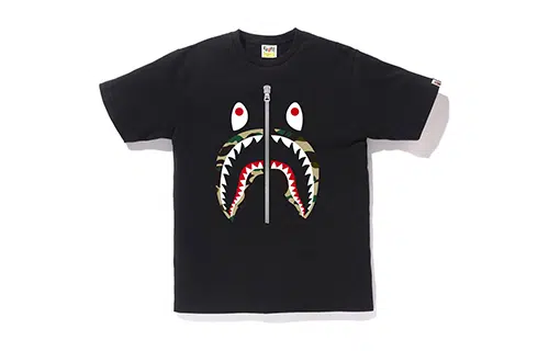 A BATHING APE 1ST CAMO SHARK TEE