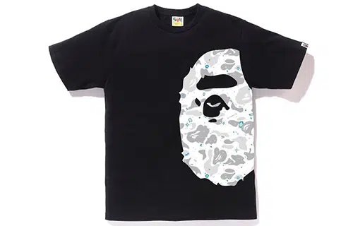 A BATHING APE BAPE Space Camo Big Head Tee T
