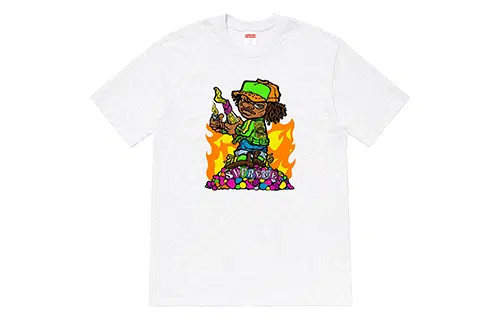 Supreme SS19 Molotov Kid Tee AshGrey T