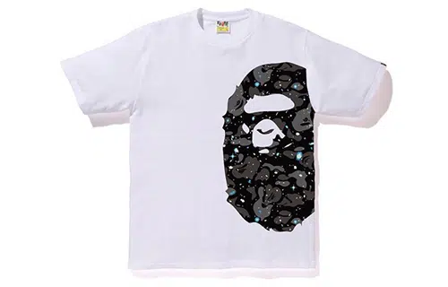 A BATHING APE Bape Camo Head T-Shirt White
