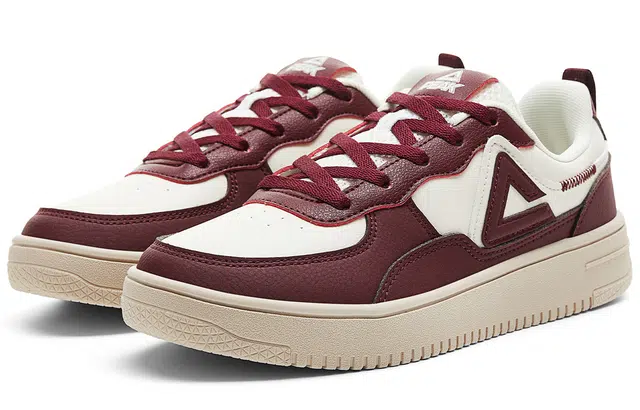 匹克 潮流时尚 舒适百搭 厚底增高 防滑减震耐磨轻便 低帮 板鞋 女 蓓蕾红