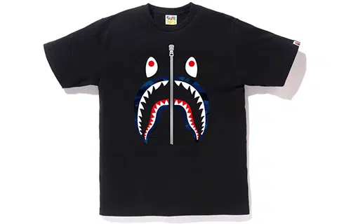 A BATHING APE Gradation Camo Shark Tee