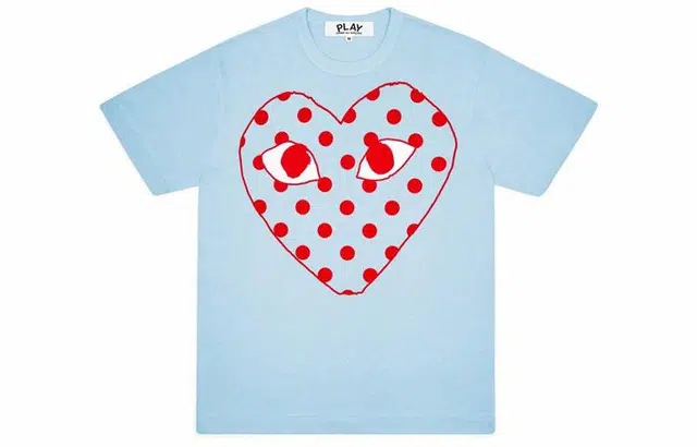 CDG Play Red Heart Print T-Shirt