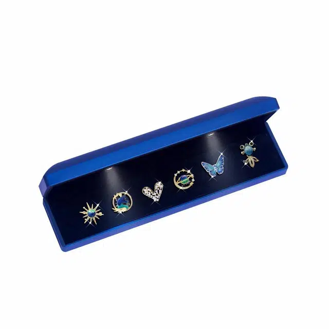 缔晶 森系优雅小香风套装 浪漫时尚精致胸花配饰礼盒 合金 胸针 女款