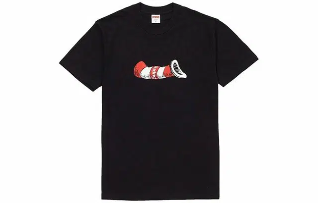 Supreme FW18 Cat in the Hat Tee Black T