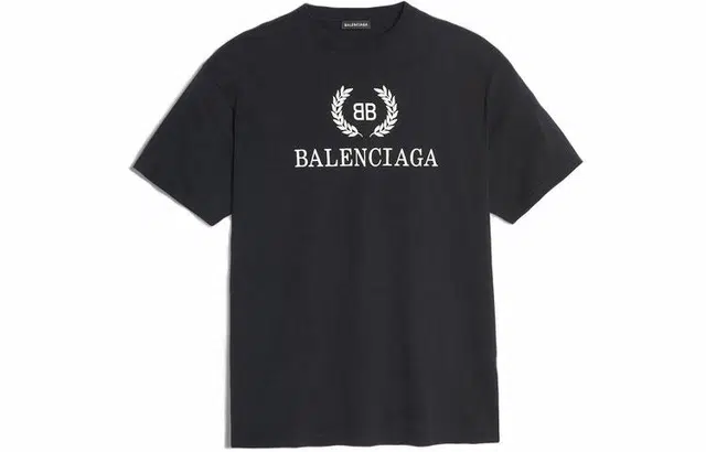 Balenciaga Black White Logo T-Shirt