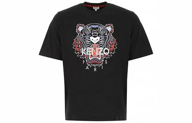 KENZO Tiger Print T-Shirt Black