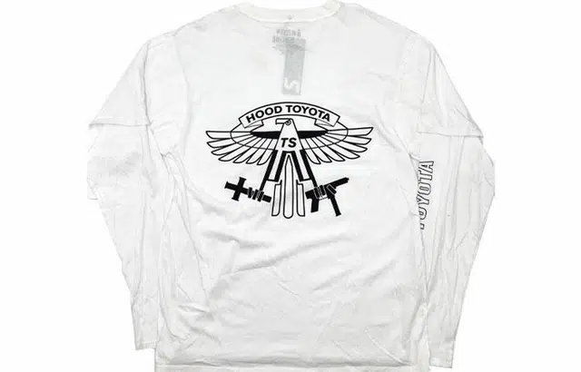 Travis Scott Cactus Jack Long Sleeve Hood Toyota Tee White T
