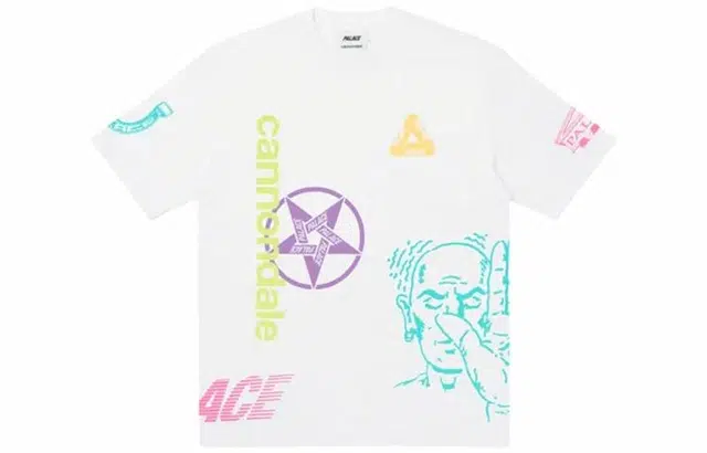 PALACE x Cannondale Mad Boyt-shir White FW21 LogoT