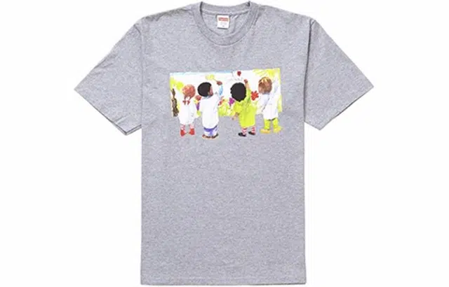 Supreme SS19 Kids Tee Heather Grey T