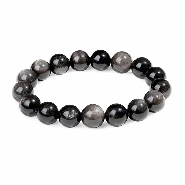 【好运连连】 七小匠 一帆风顺 事事如意国风潮流转运珠 民族小众设计复古# 黑曜石 玉石手串 男女同款情侣款