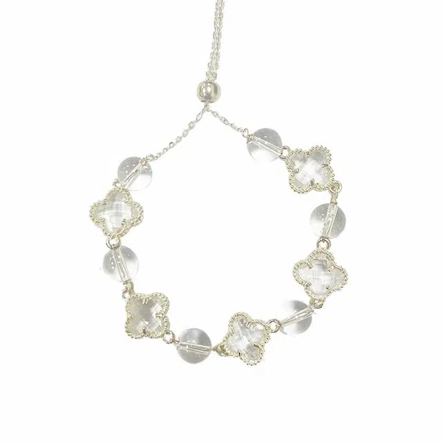 龙弗 【四季发财】提升财运幸运守护蒸蒸日上事业顺利叠戴风万事顺遂成功上岸天然 黄水晶 手链好运饰品小众设计时尚手饰 女款