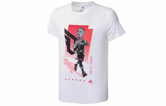 adidas Tee Basketball Cartoon Crewneck White